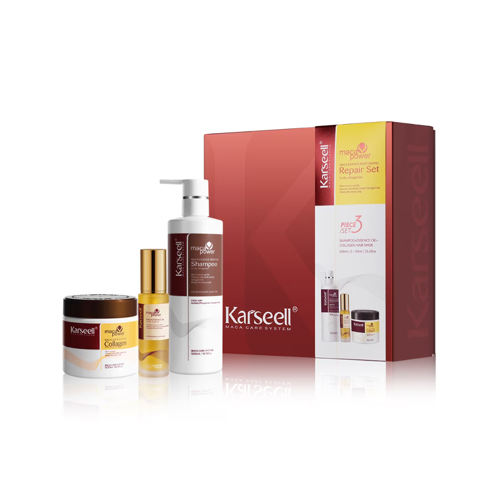 Karseell Repair Set | Collagen Mask + Argan Shampoo + Hair Oil