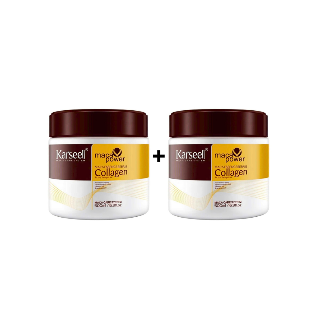 (2 Pack) Karseell Collagen Hair Mask 500ml  – 2 Month Supply