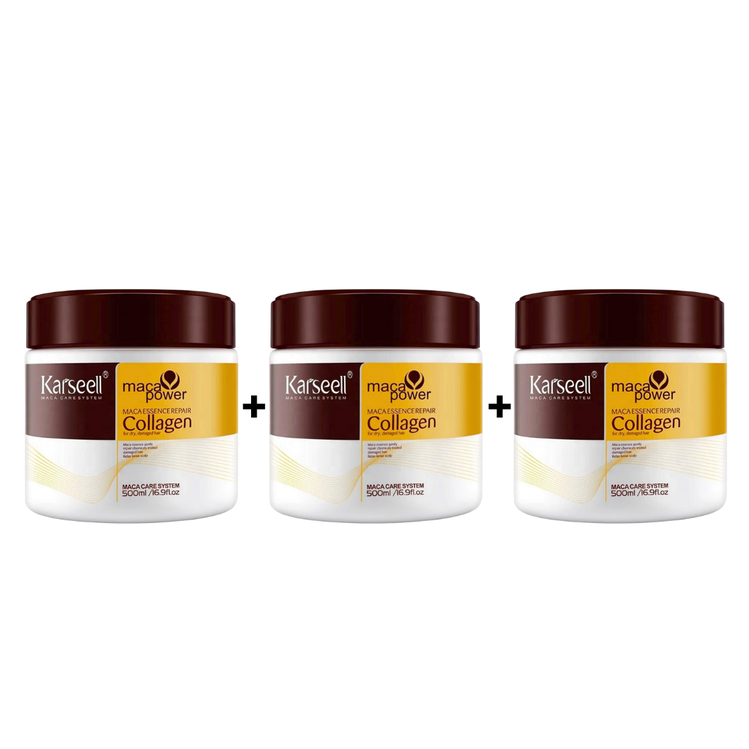 (3 Pack) Karseell Collagen Hair Mask 500ml  – 3 Month Supply