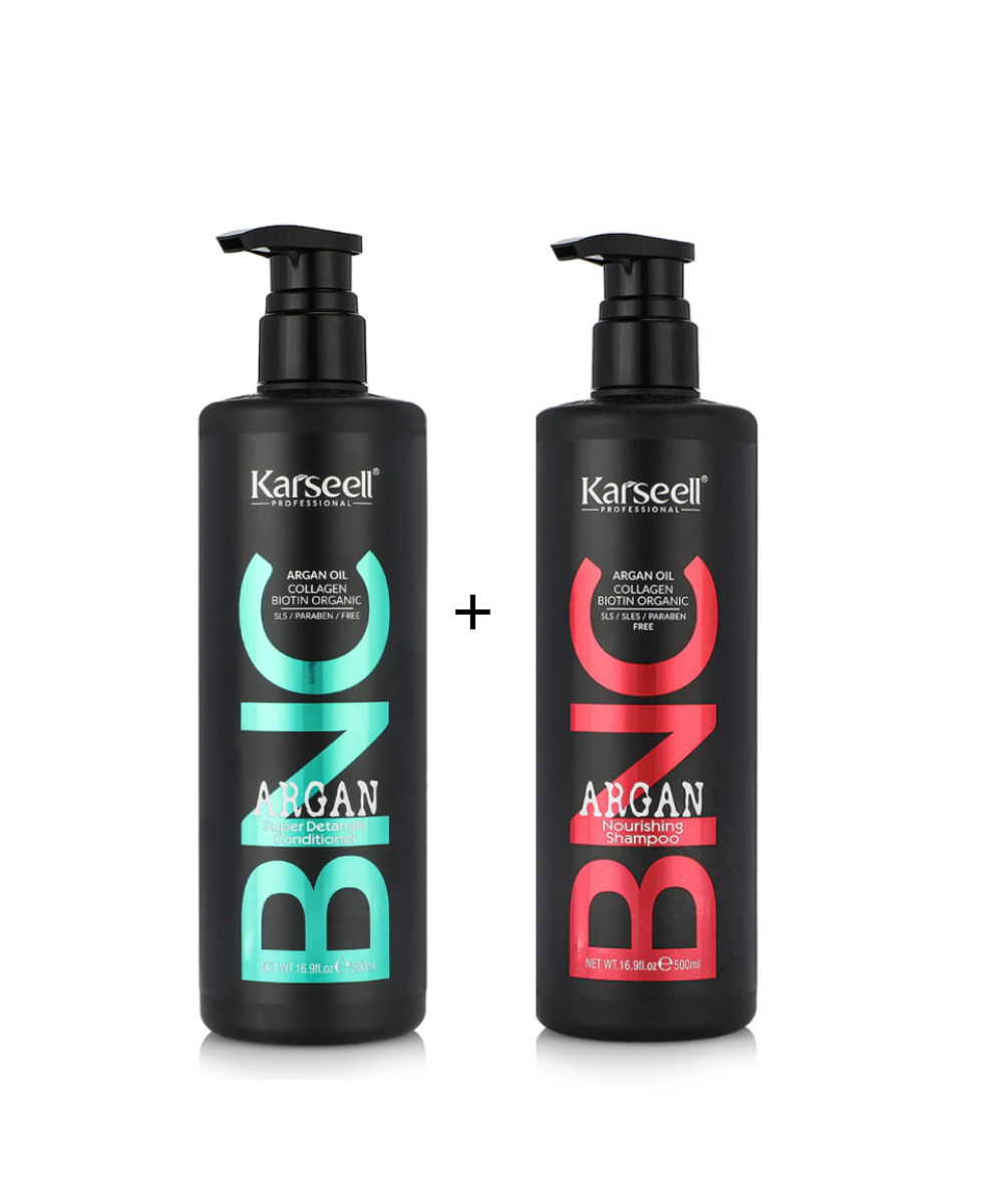 Karseell Argan Repair Set for Dry & Damaged Hair: Shampoo + Conditioner
