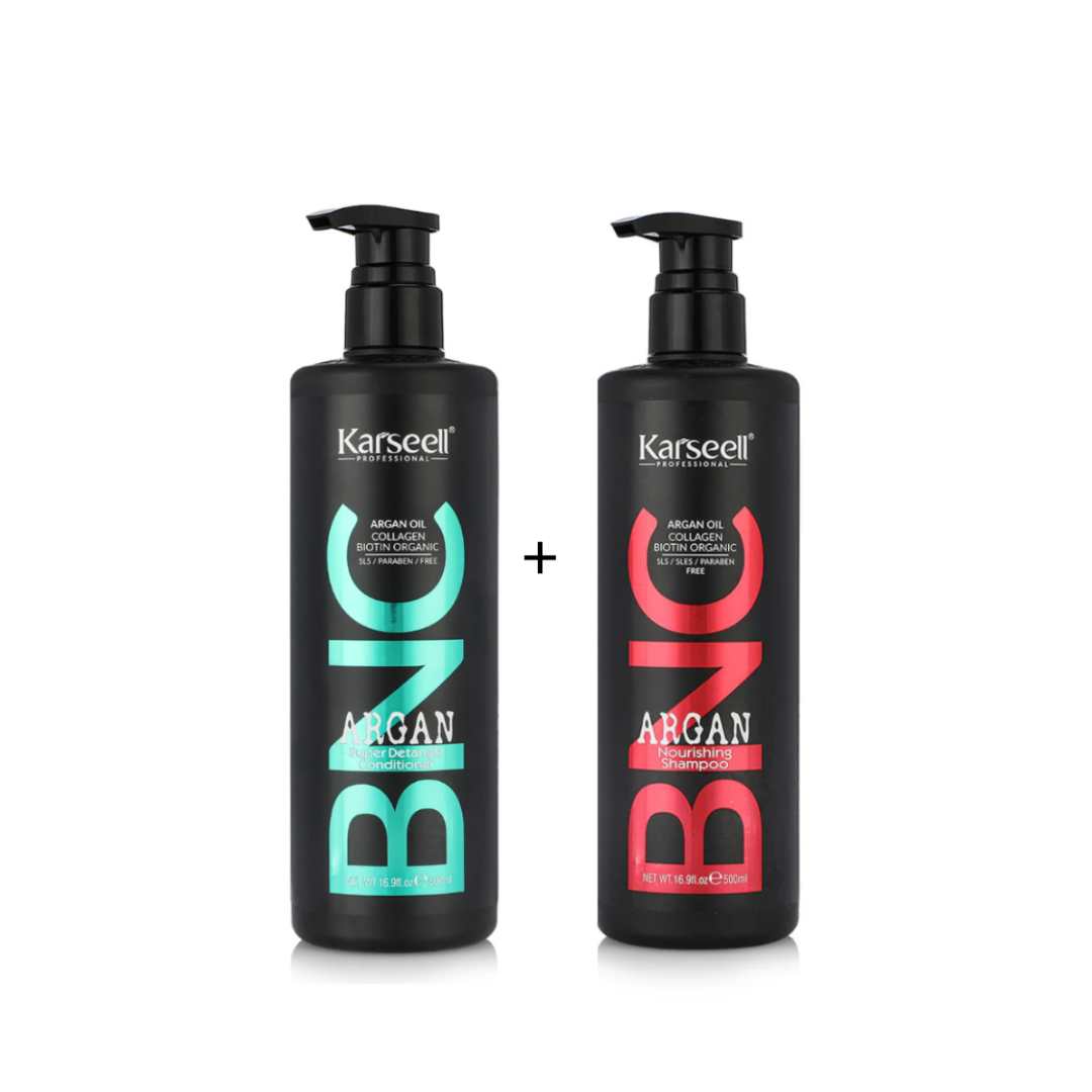 Karseell Argan Repair Set for Dry & Damaged Hair: Shampoo + Conditioner