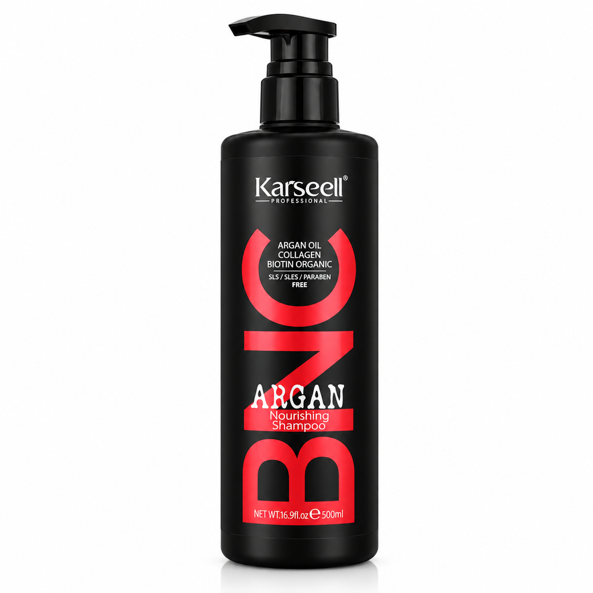 Karseell Argan Oil Nourishing Shampoo 500ml with collagen and biotin for dry and damaged hair