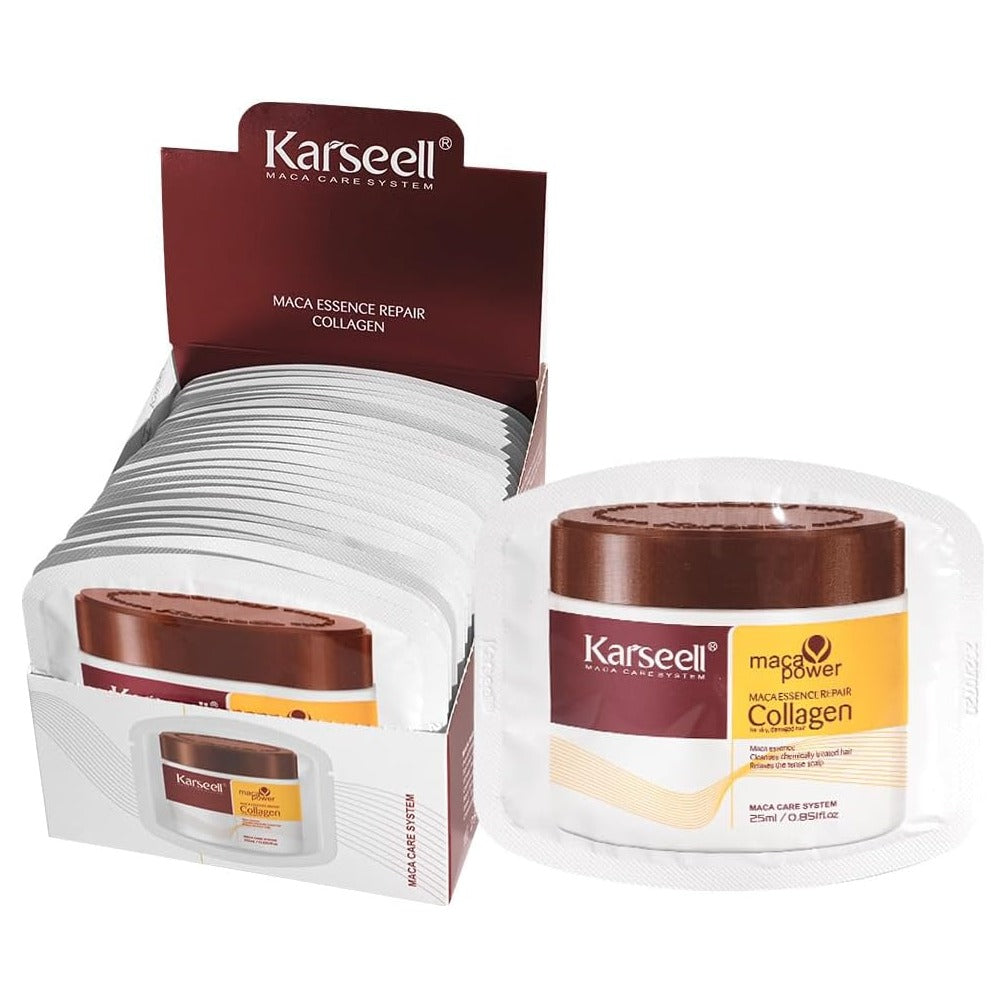 Karseell Collagen Hair Mask 25 ml sachet with display box
