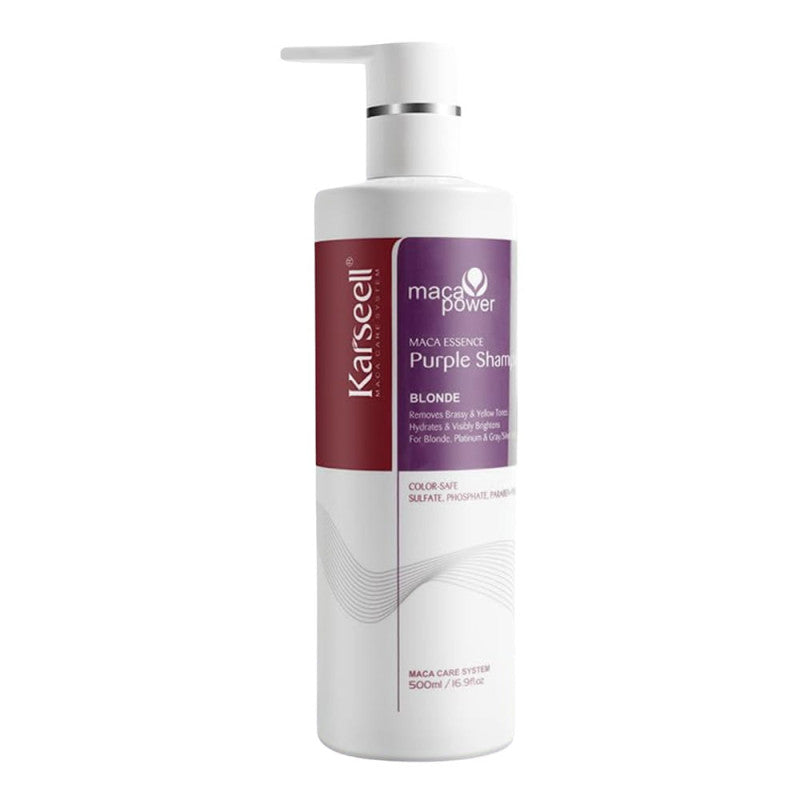 Karseell Purple Shampoo 500 ml | Brass Neutralizing Shampoo for Blonde & Silver Hair